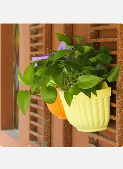 5PCS Wall Planter Hanging Flower Pot Garden Basket Home Outdoor Wall Decor AU