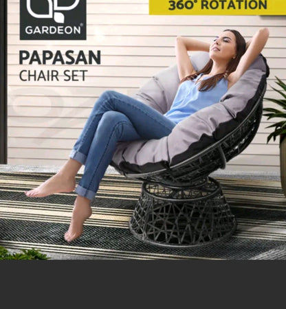 Gardeon Outdoor Lounge Setting Furniture Papasan Chairs Wicker Sofa Patio Garden