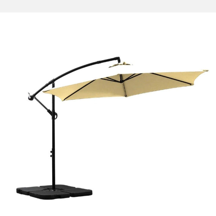 Mountview 3M Outdoor Umbrella Cantilever Umbrellas Base Stand Garden Patio Beach