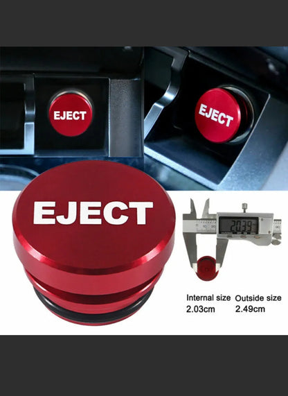 12V Red Eject Button Car Cigarette Lighter Cover Decor Universal Car Accessories