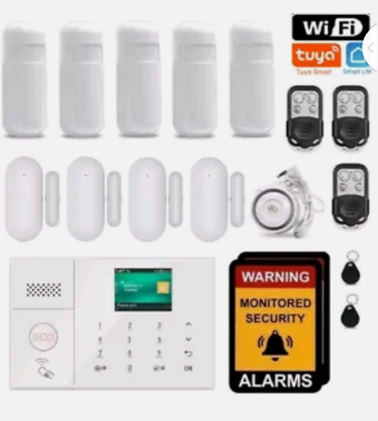 Wireless Home security WiFi app Control DIY Burglar House Office Alarm System