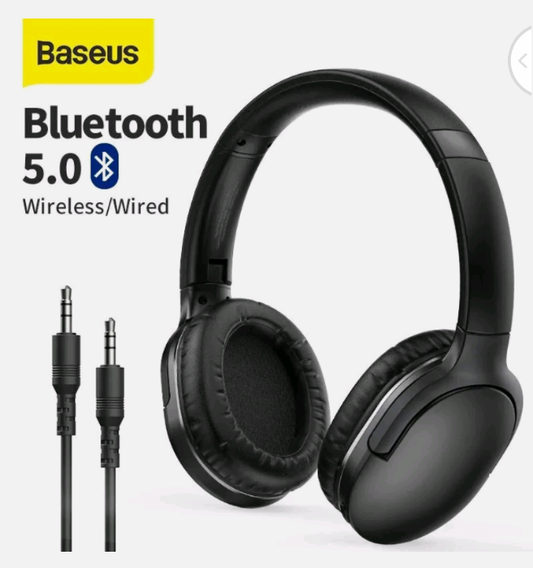 Baseus Wireless Headphones Noise Cancelling Bluetooth 5.0 Stereo Over Ear Headse ,