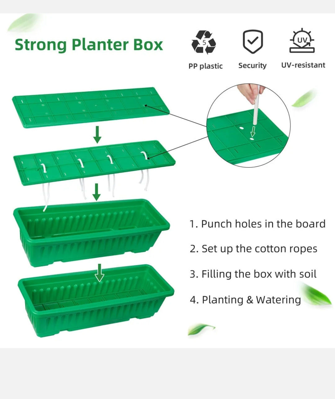 5Tier Food Safe Planter Box Removable Ladder Raised Garden Bed f/ Herb Vegetable