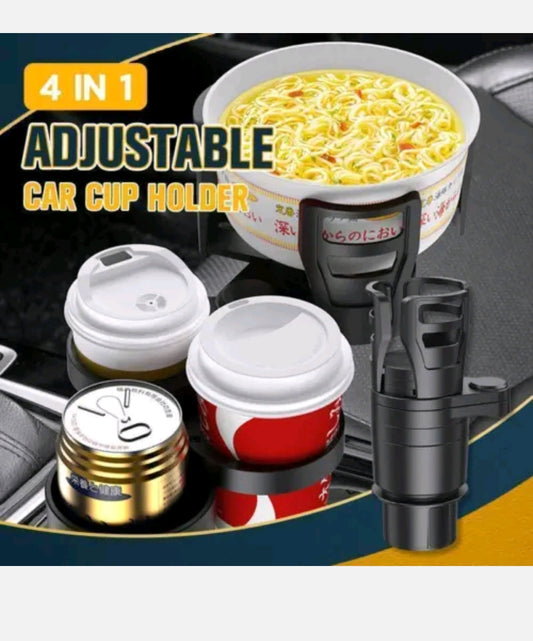 4in1 Adjustable Car Cup Holder Expander Adapter Base Tray Multifunctional Storag