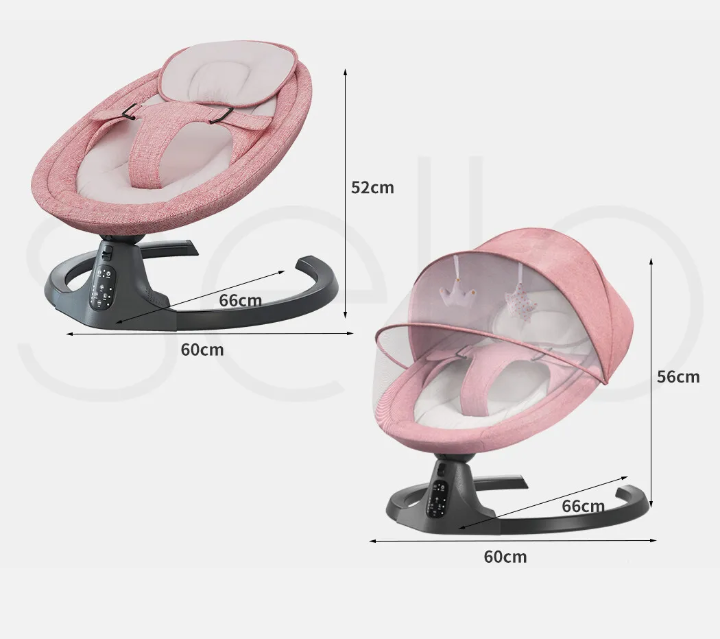 BoPeep Baby Swing Cradle Rocker Bed Electric Bouncer Seat Infant Remote Chair - Bright Tech Home