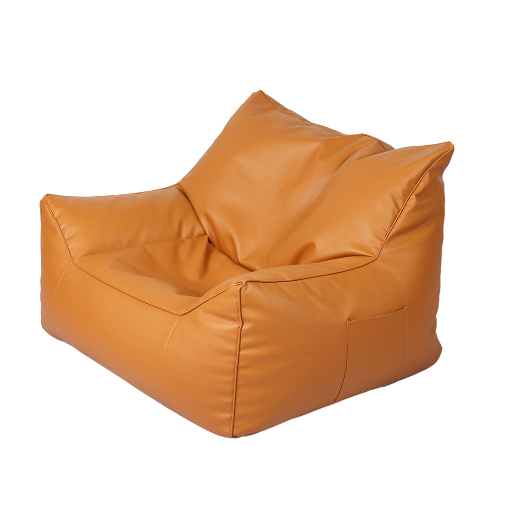 Marlow Bean Bag Chair Cover PU Indoor Home Game Lounger Seat Lazy Sofa Large - Bright Tech Home