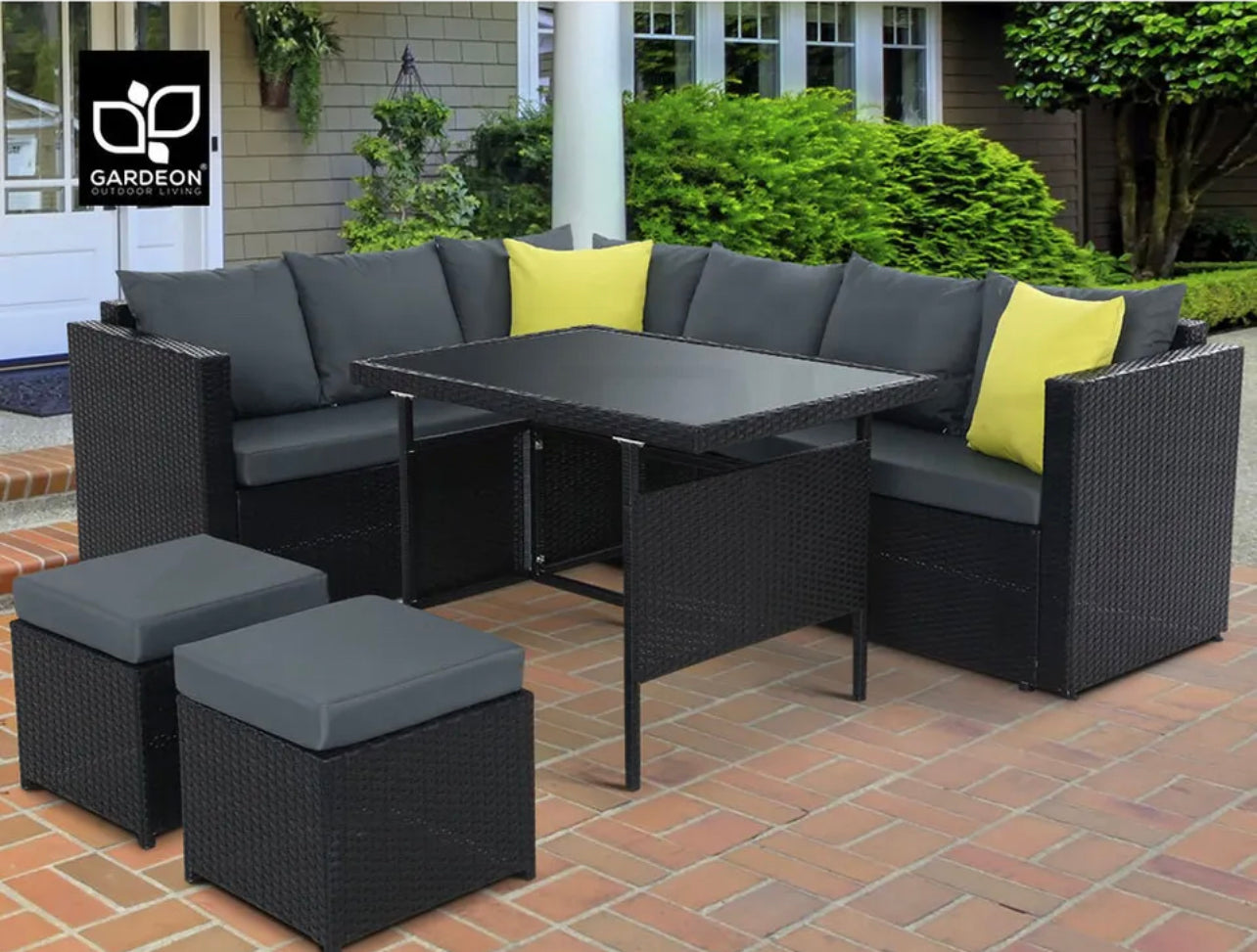 Gardeon Outdoor Dining Set Patio Furniture Table Chair Lounge Setting Wicker