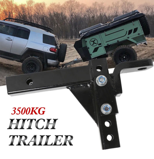 3500KG Adjustable Height Tow Hitch Ball Towbar Drop Mount Tongue Trailer Tow Bar - Bright Tech Home