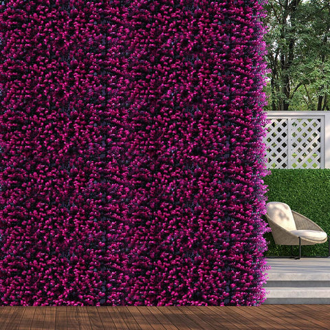 10x Artificial Boxwood Hedge Fence Fake Vertical Garden Green Wall Mat Outdoor - Bright Tech Home