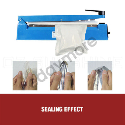 400mm Electric Heat Sealer Sealing Machine Impulse Plastic Poly Bag SSA AU PLUG - Bright Tech Home