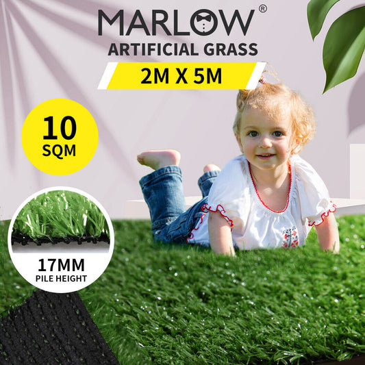 10SQM Artificial Grass Lawn Flooring Outdoor Synthetic Turf Plastic Plant Lawn - Bright Tech Home