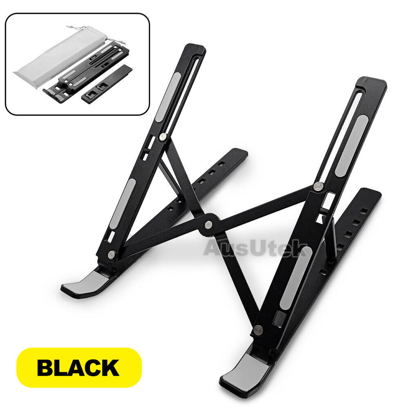 Ergonomic Portable Adjustable Laptop Stand Foldable Desktop Tripod Tray Holder - Bright Tech Home