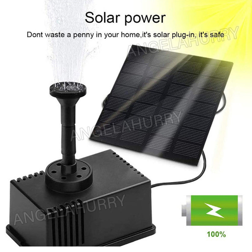 180L/H Solar Fountain Pump Kit Water Pump For Pool Pond Garden Sponge Filter NEW - Bright Tech Home