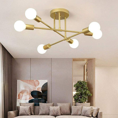 NEW Modern Brass 6 Heads LED Chandelier Pendant Lighting Creative Ceiling Lights - Bright Tech Home