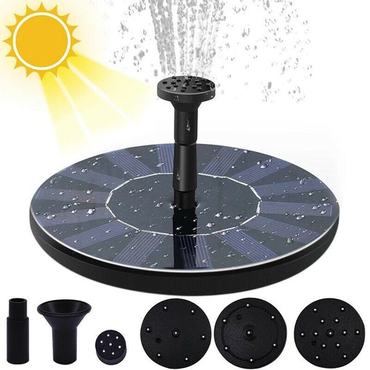 Bird Bath Floating Solar Fountain Pump Water Panel Power Kit Pool Garden Pond - Bright Tech Home