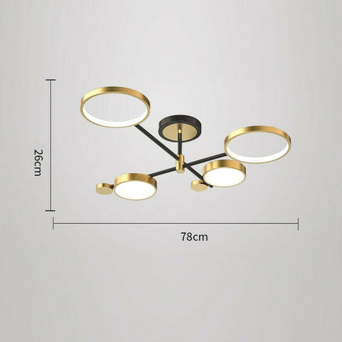 Bar Lamp LED Ceiling Lights Room Gold Pendant Light Kitchen Chandelier Lighting