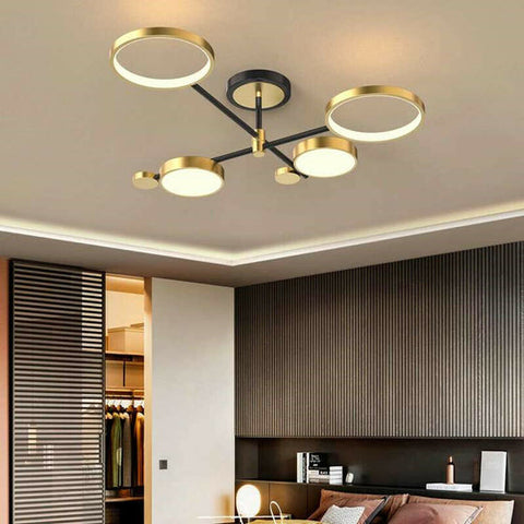 Bar Lamp LED Ceiling Lights Room Gold Pendant Light Kitchen Chandelier Lighting
