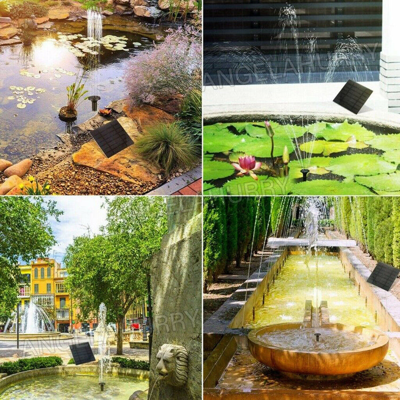 180L/H Solar Fountain Pump Kit Water Pump For Pool Pond Garden Sponge Filter NEW - Bright Tech Home