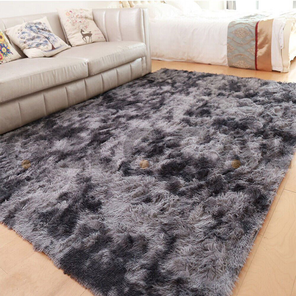 Floor Rug Rugs Fluffy Area Carpet Shaggy Soft Large Pads Living Room Bedroom Pad - Bright Tech Home