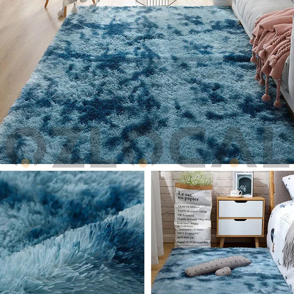 Floor Rug Rugs Fluffy Area Carpet Shaggy Soft Large Pads Living Room Bedroom Pad - Bright Tech Home