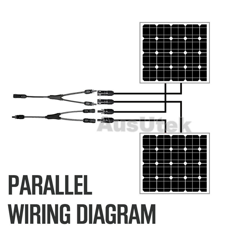 1 Pair Solar Y Connector Cable Plug Inline Solar PV Panel IP67 2 connection AU - Bright Tech Home