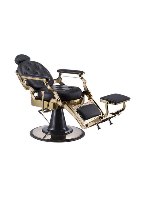 LUXURY BARBER CHAIR 5 year warranty - PREMIUM Black and  Gold