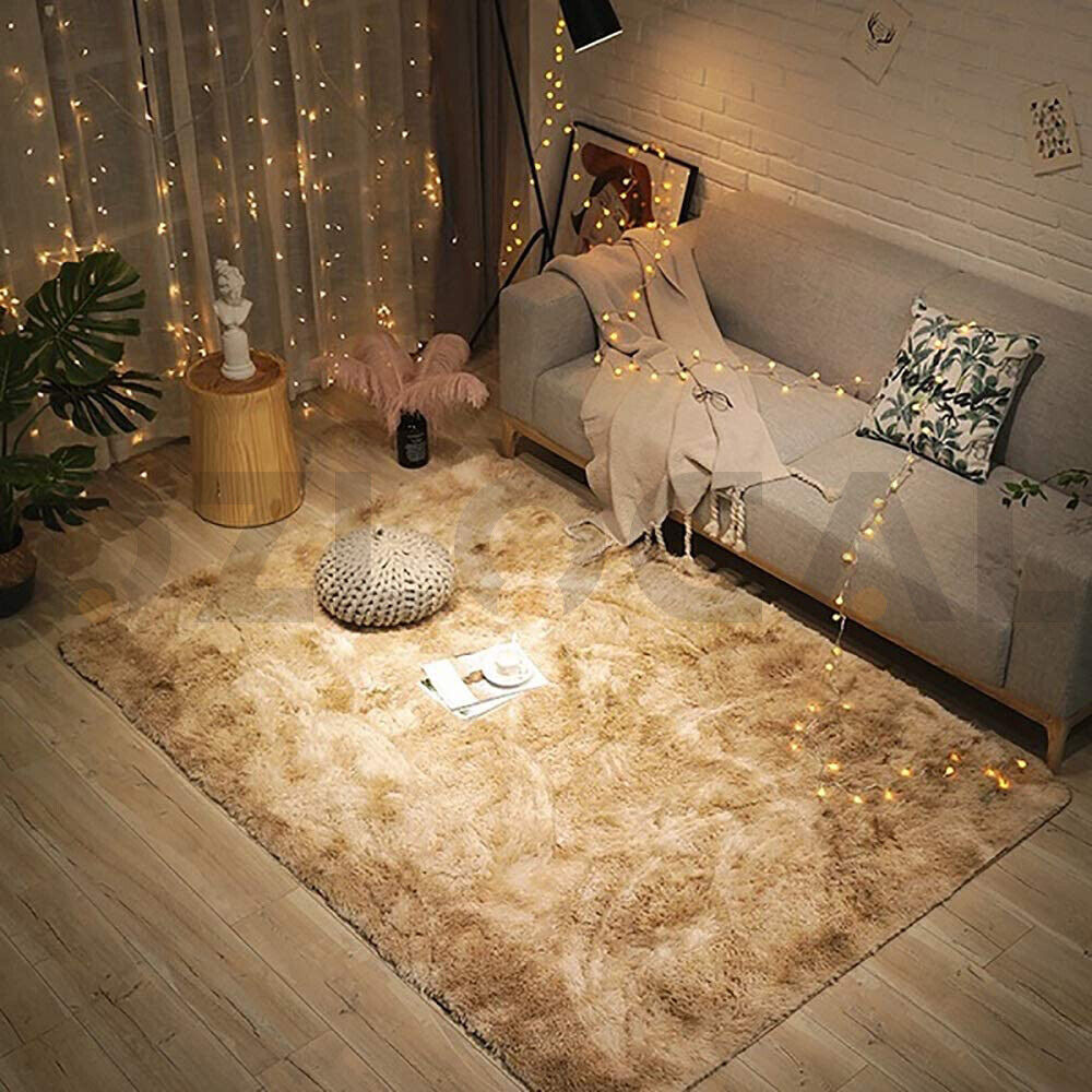 Floor Rug Rugs Fluffy Area Carpet Shaggy Soft Large Pads Living Room Bedroom Pad - Bright Tech Home