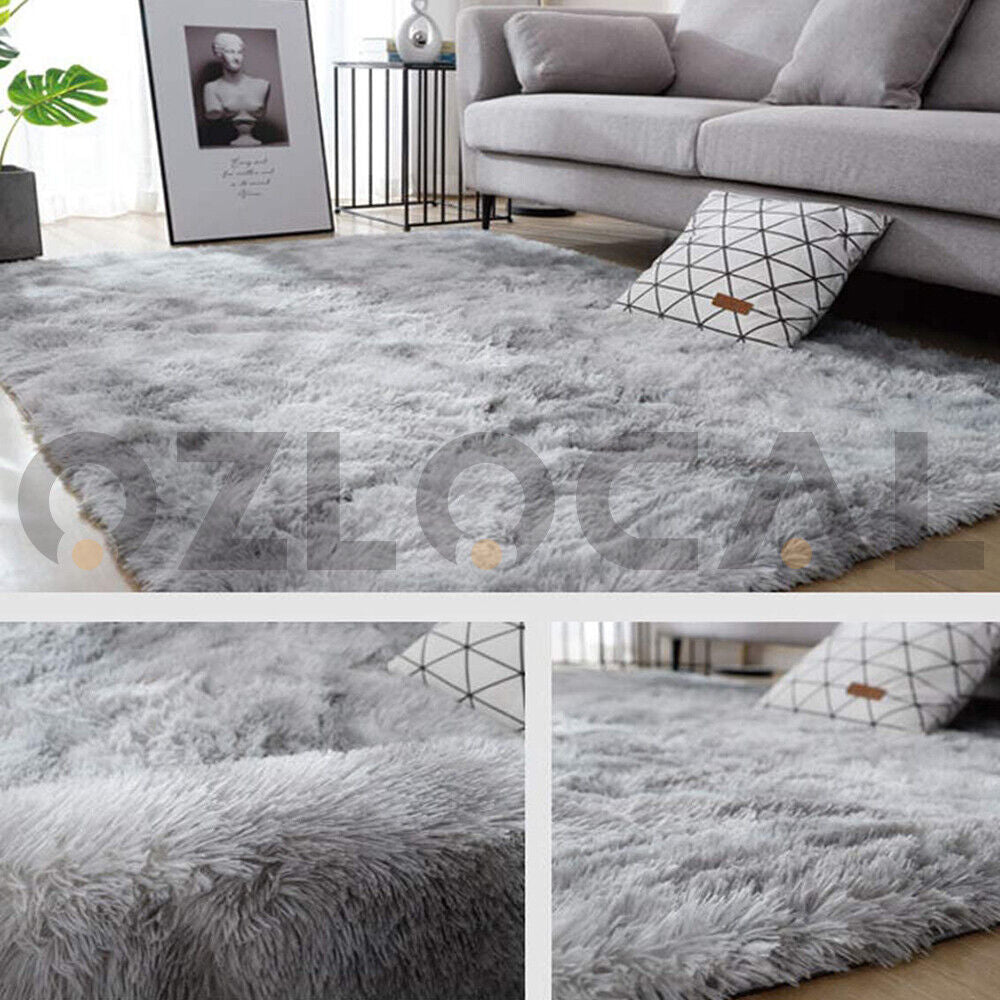 Floor Rug Rugs Fluffy Area Carpet Shaggy Soft Large Pads Living Room Bedroom Pad - Bright Tech Home