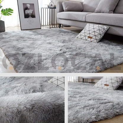 Floor Rug Rugs Fluffy Area Carpet Shaggy Soft Large Pads Living Room Bedroom Pad - Bright Tech Home