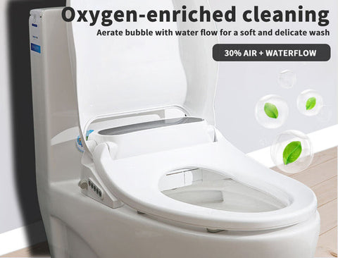 Electric Bidet Toilet Seat Cover Bathroom Washlet Spray Water Auto Smart Wash