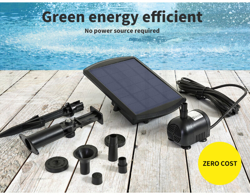 Lambu Solar Fountain Water Pump Powered Pumps Power Pond Pool Garden Outdoor - Bright Tech Home