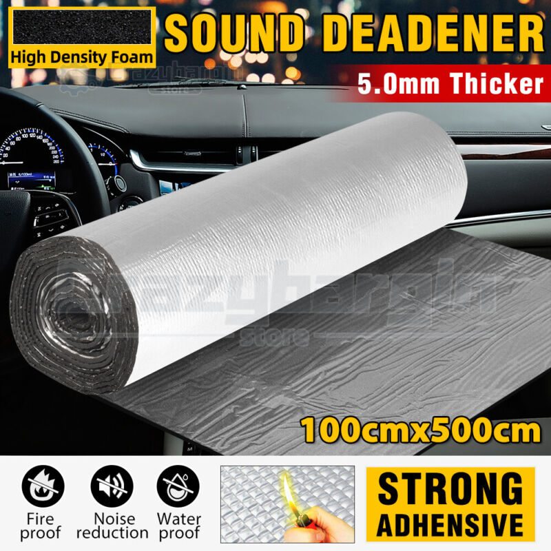 1Mx5M Sound Deadener Roller Car Insulation Mat Heat Shield Noise Adhesive Foam - Bright Tech Home