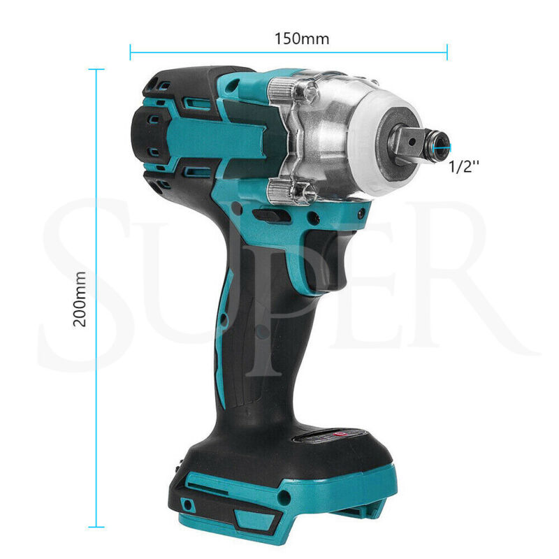 18V Cordless Brushless Impact Wrench Driver Tool Replace Body For Makita Battery - Bright Tech Home