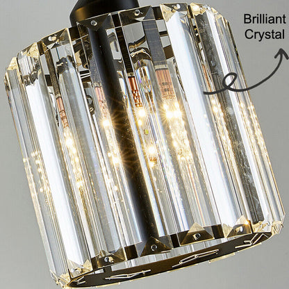 3X Crystal Pendant Light Bar Kitchen Ceiling Lights Lobby Chandelier Lighting - Bright Tech Home