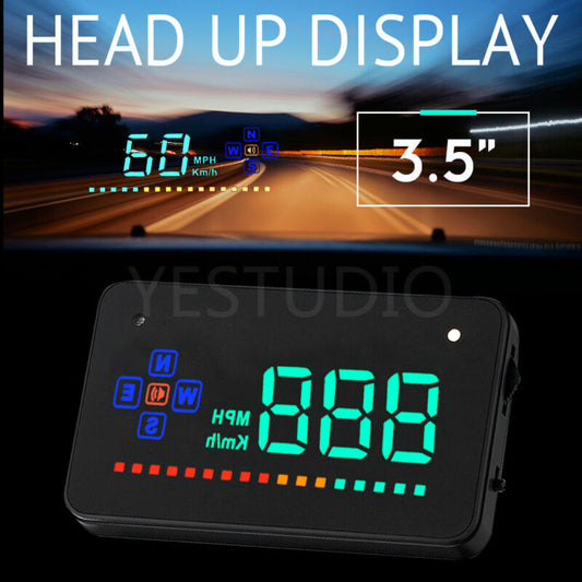 HUD Head UP GPS Speedometer Gauge Digital Display Car Speed Warning Universal AU - Bright Tech Home