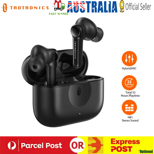 TaoTronics Bluetooth 5.0 Wireless Earphones Headset Stereo Headphones with Mic