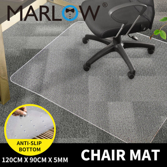 Marlow Chair Mat Office Carpet Floor Protectors Home Room Computer Work 120X90 - Bright Tech Home