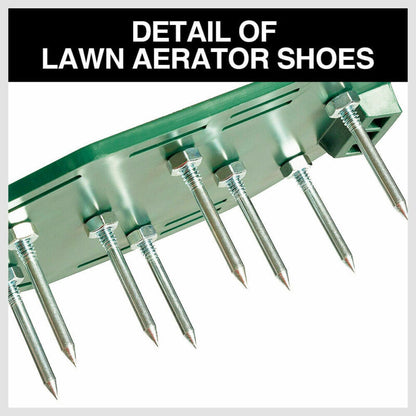 Garden Lawn Aerator Spike Spiked 1 Pair Shoes Triple Bulk Stramps Seeding Farm