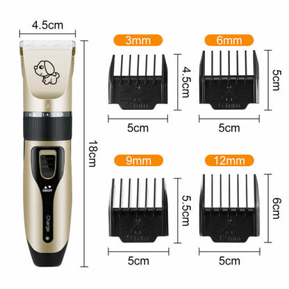 Dog Electric Clipper Comb Set Hair Trimmer Blade Cat Pet Grooming Horse Cordless - Bright Tech Home