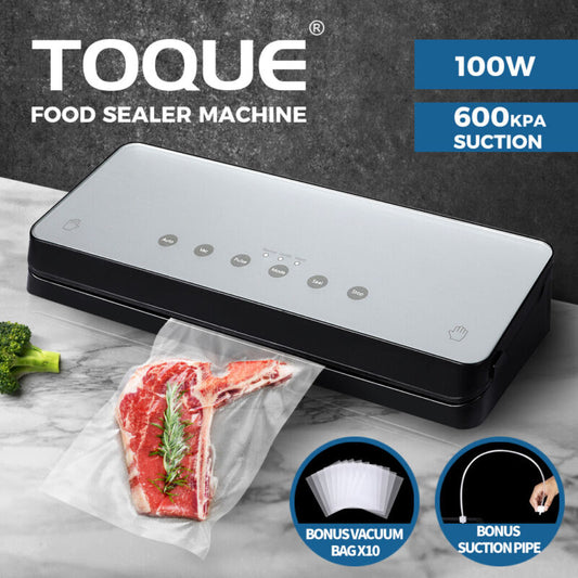 TOQUE Food Vacuum Sealer Machine Kitchen Fresh Storage Saver with Food Seal Bags - Bright Tech Home