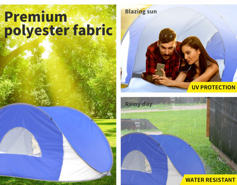 Mountview Pop Up Tent Beach Camping Tents 2-3 Person Hiking Portable Shelter - Bright Tech Home