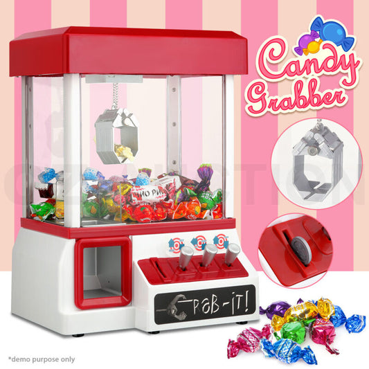 CARNIVAL STYLE VENDING ARCADE CLAW CANDY GRABBER PRIZE MACHINE GAME KIDS TOY - Bright Tech Home