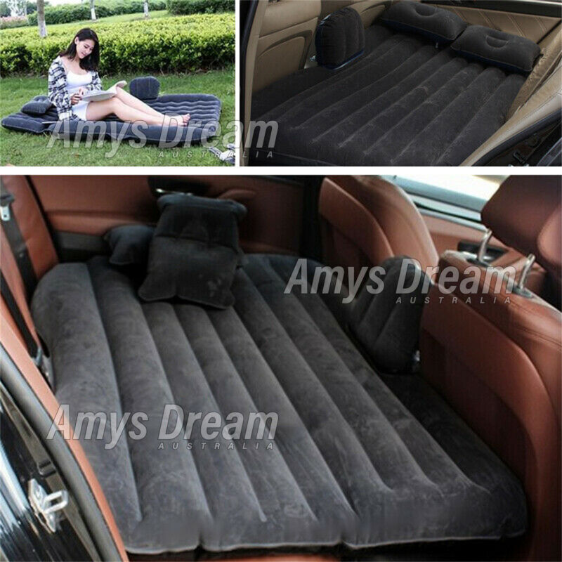 INFLATABLE CAR BACK SEAT MATTRESS PORTABLE TRAVEL CAMPING SOFT REST AIR BED MEL - Bright Tech Home