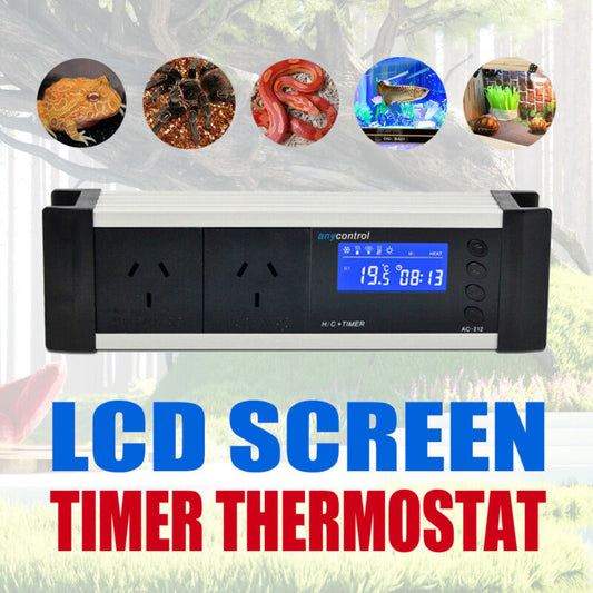 LCD Reptile Aquarium Digital Day/Night Temperature Thermostat Controller AU - Bright Tech Home