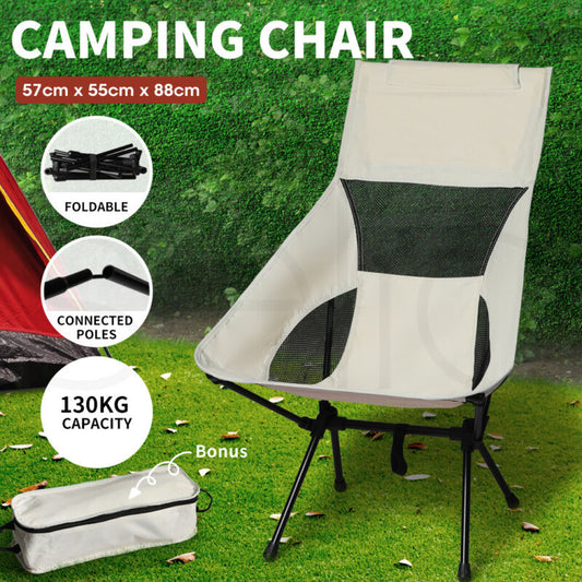 Camping Chair Folding Outdoor Portable Lightweight Fishing Chairs Beach Picnic L - Bright Tech Home