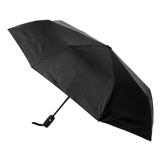 Clifton Women's Folding 100cm Auto Open Wind Resistant Umbrella UV Shade Black