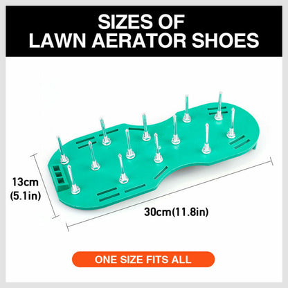 Garden Lawn Aerator Spike Spiked 1 Pair Shoes Triple Bulk Stramps Seeding Farm