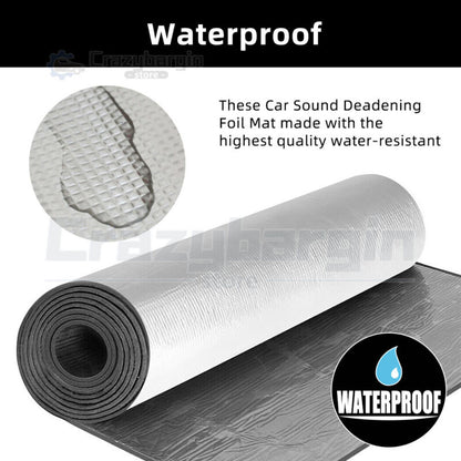 1Mx5M Sound Deadener Roller Car Insulation Mat Heat Shield Noise Adhesive Foam - Bright Tech Home