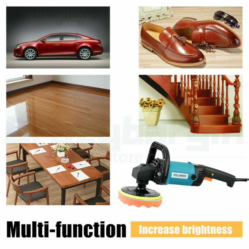 1600W Polisher Car Electric Machine Waxer Tool 180mm 150mm Sander Buffer Pad kit - Bright Tech Home