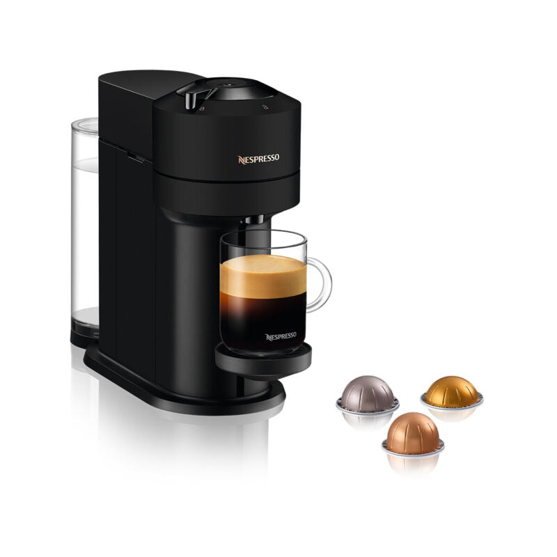 Nespresso Vertuo Next Matt Black Gold Logo Coffee Machine